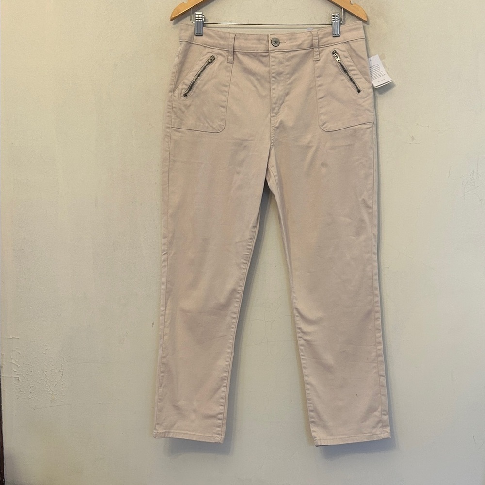 STS Blue off white Caroline high rise straight leg trousers Size 31 New